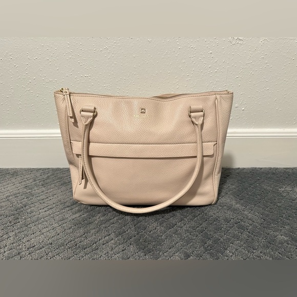 Kate Spade Beige Leather Tote Bag - Picture 10 of 16